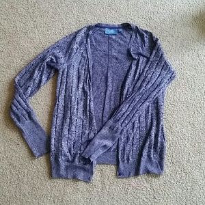 Purple cardigan